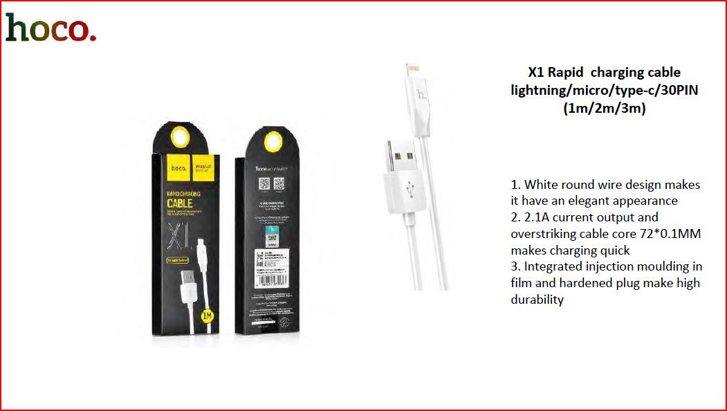كابل شحن سريع X1 USB TYPE C 2 METER
